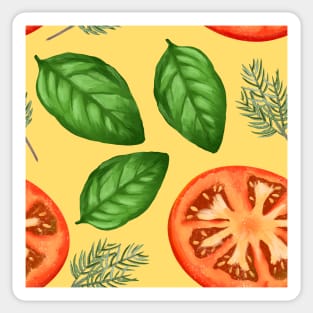 Rosemary, Basil and Tomato Sticker